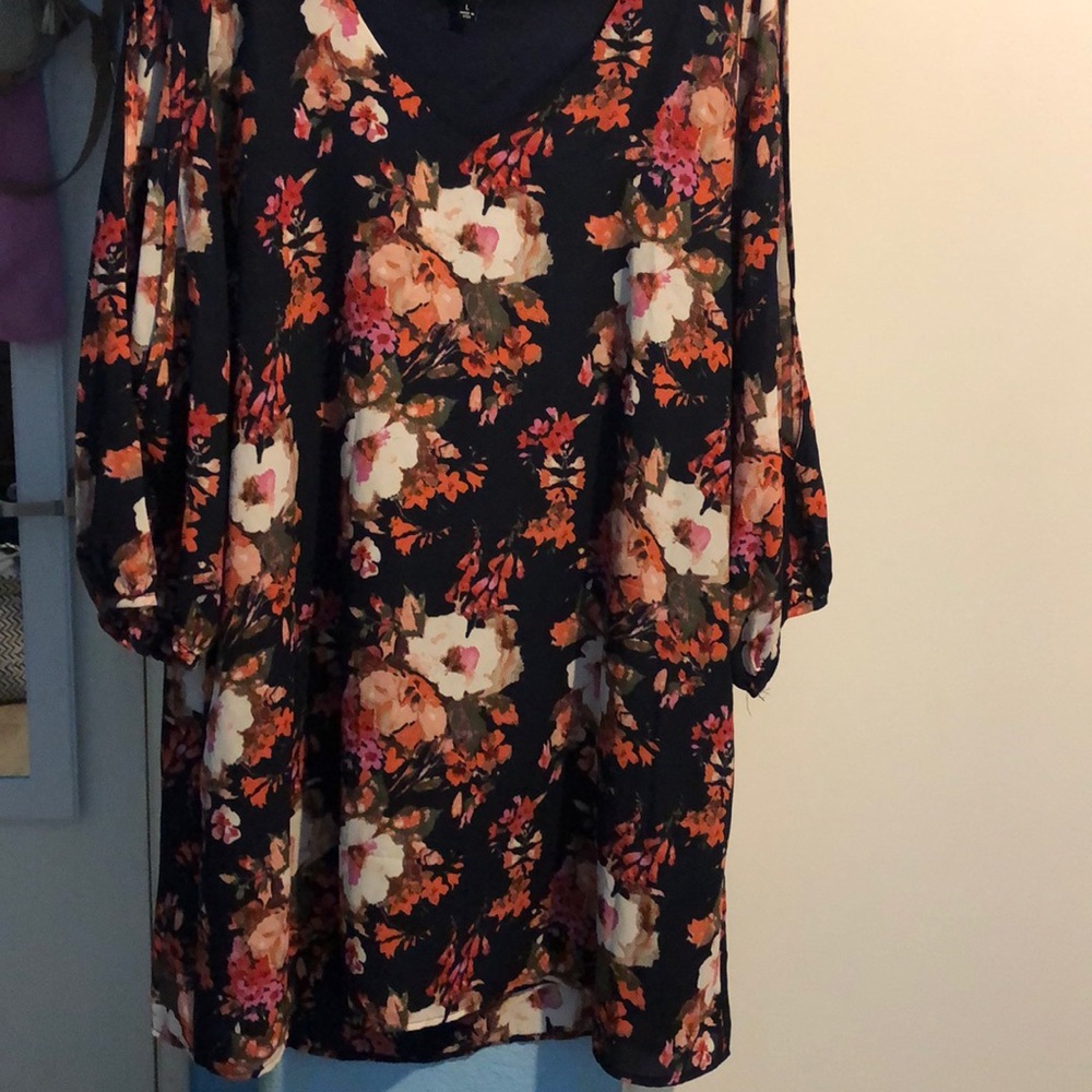 Black print size Large dress